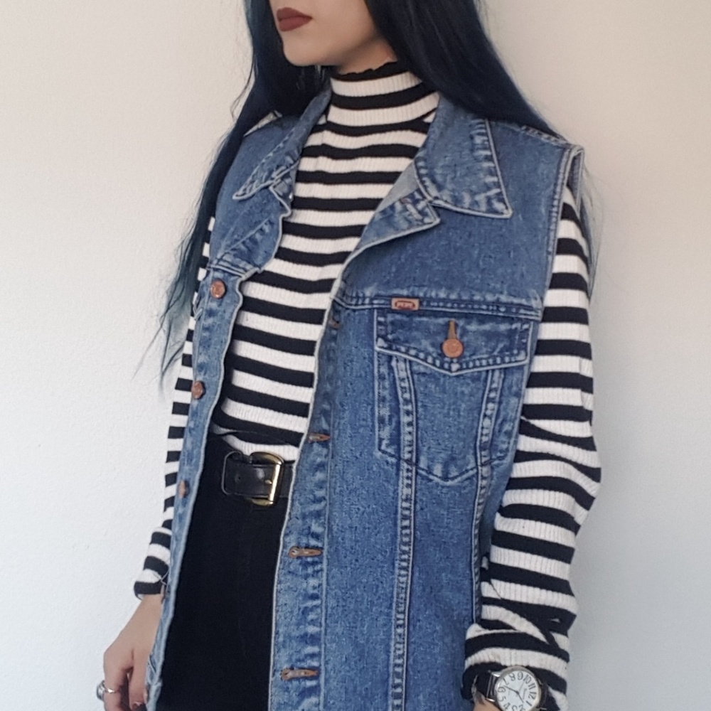 Vintage Jean Jacket Vest